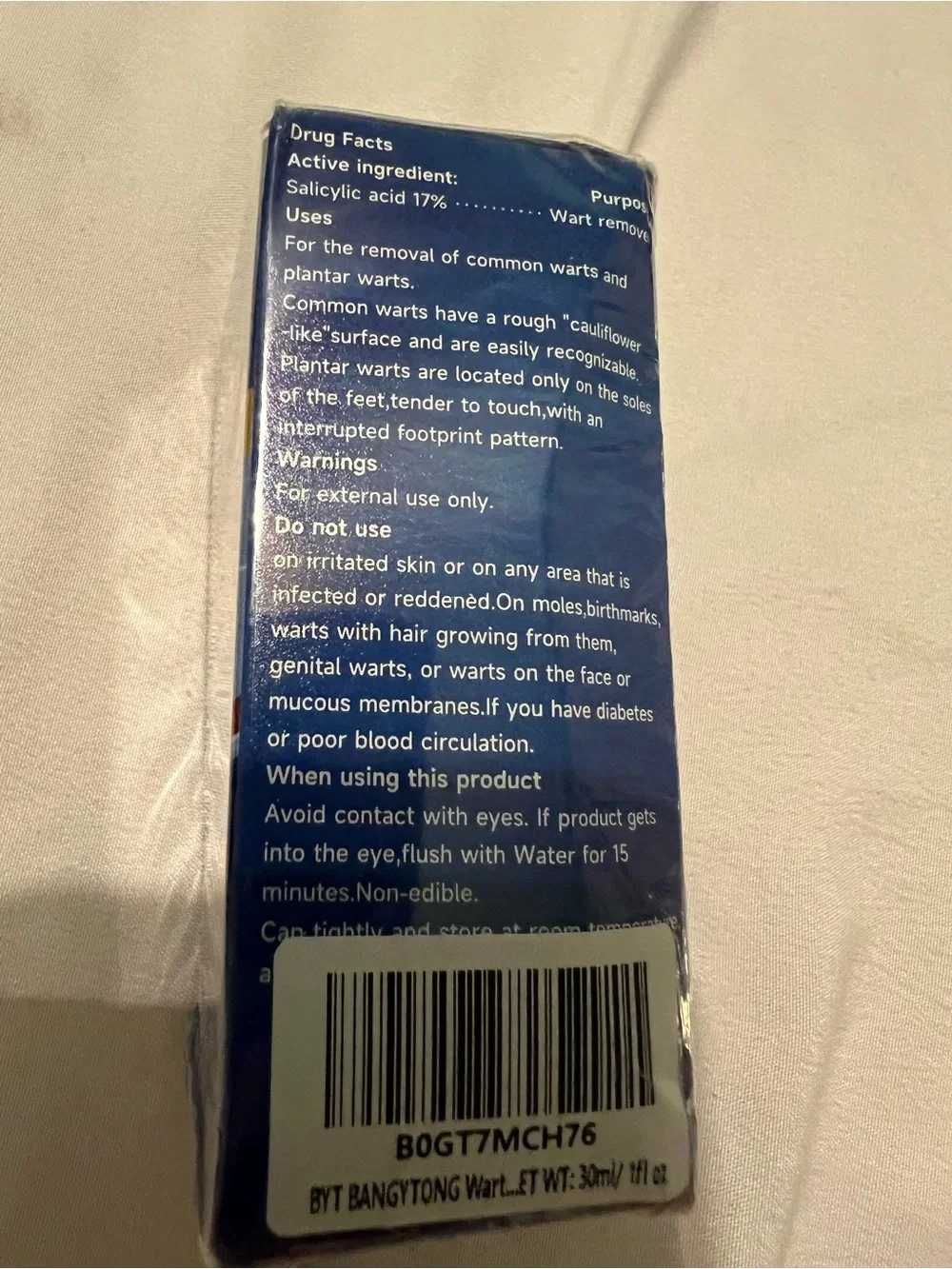BYT BANGYTONG Blue Liquid Wart & Corn Remover - Fast Acting Treatment